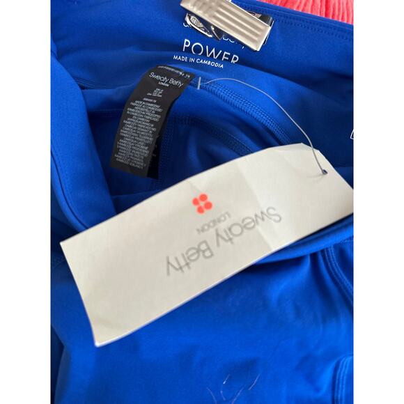 Sweaty Betty Leggings Small Lightning Blue High Rise Power 7/8 Workout Pants NWT - Picture 6 of 9